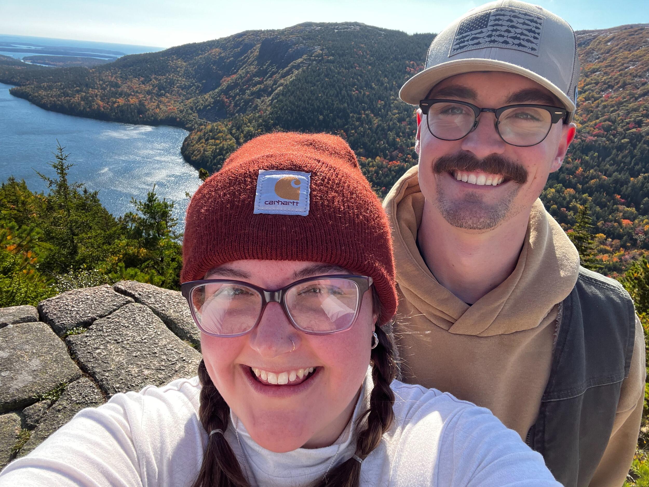 Taking a hike up North Bubble trail to see our engagement photo location! 