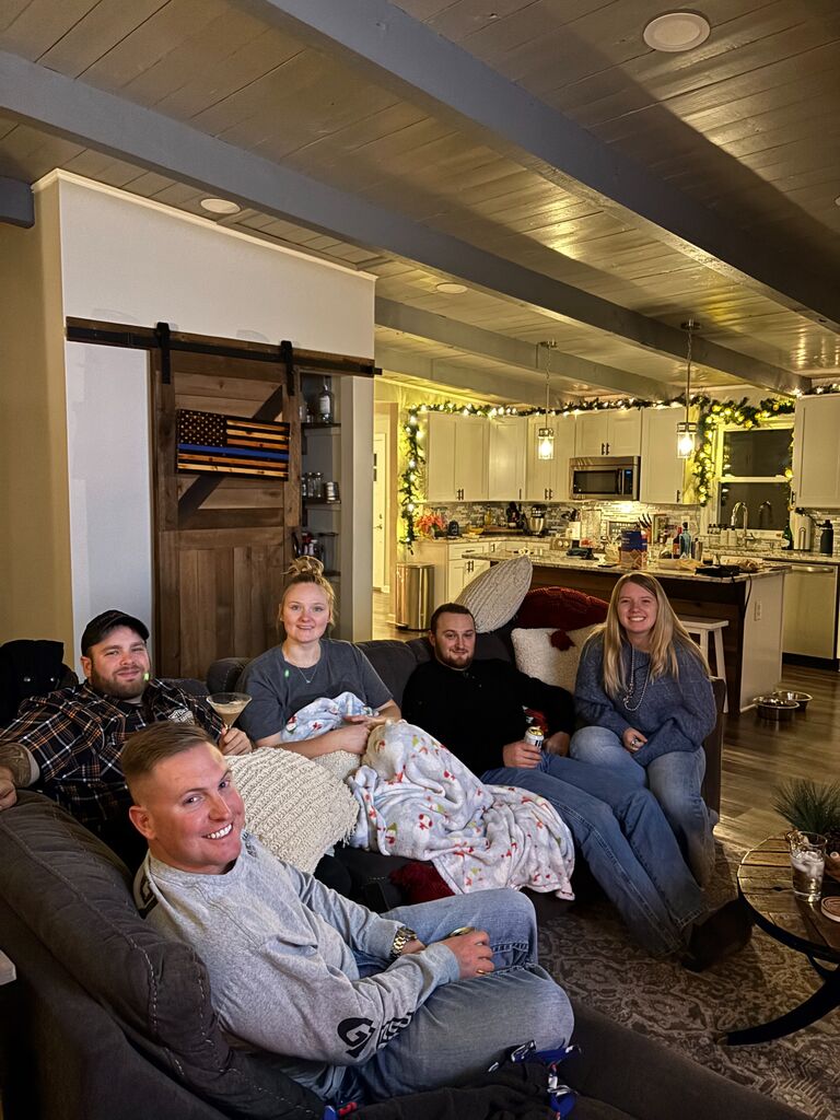 We ring in the New Year with close friends at home! Welcome, 2025 and all of the good things to come...let's get married!!