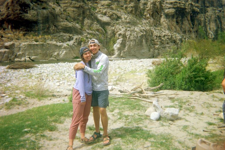 Throughout the spring, our relationship grew through intentional dates and unique circumstances like leading a canoeing expedition together!
