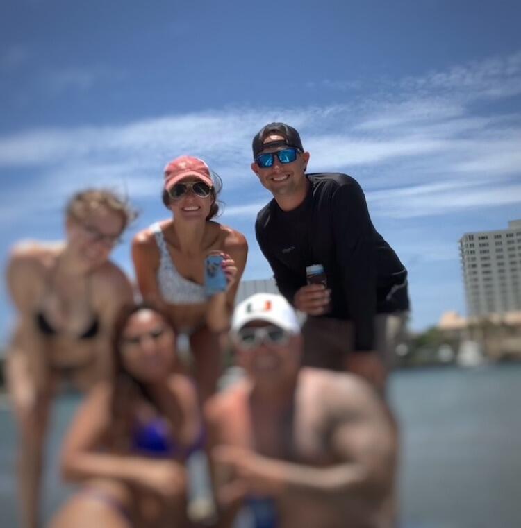First time Lauren + Chris hung out