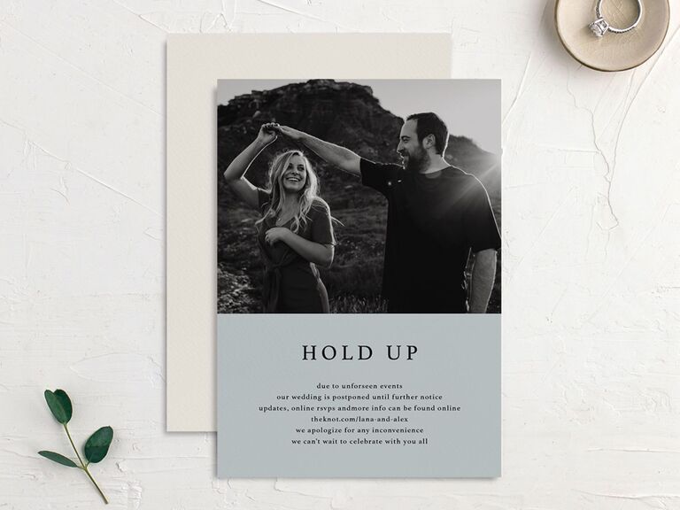 Wedding Postponement Card Elli