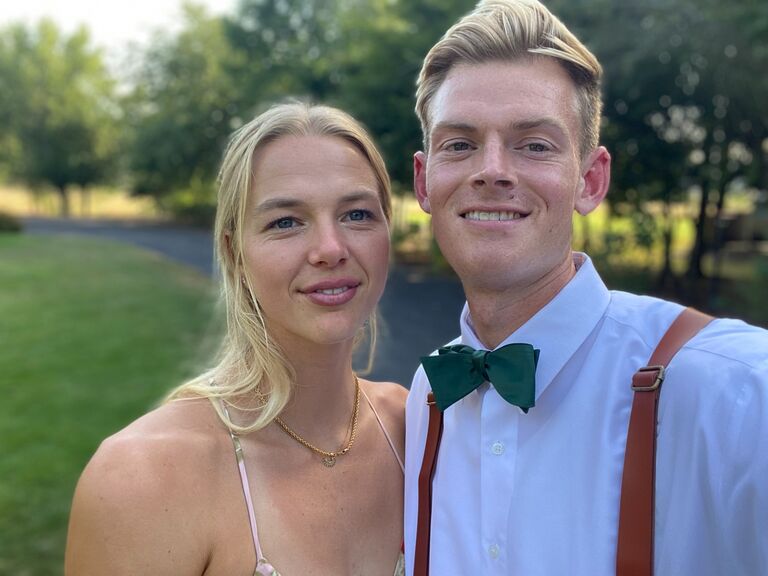 Celebrated Reuben's former tennis teammate Wes and Danielle in Oregon for their beautiful wedding! #goboxers