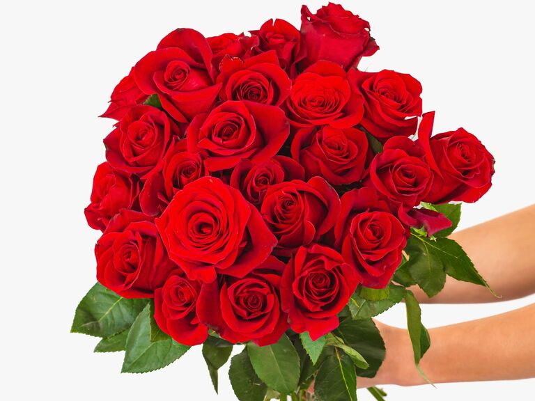 Red rose gift idea for a 40th anniversary from BloomsyBox. 