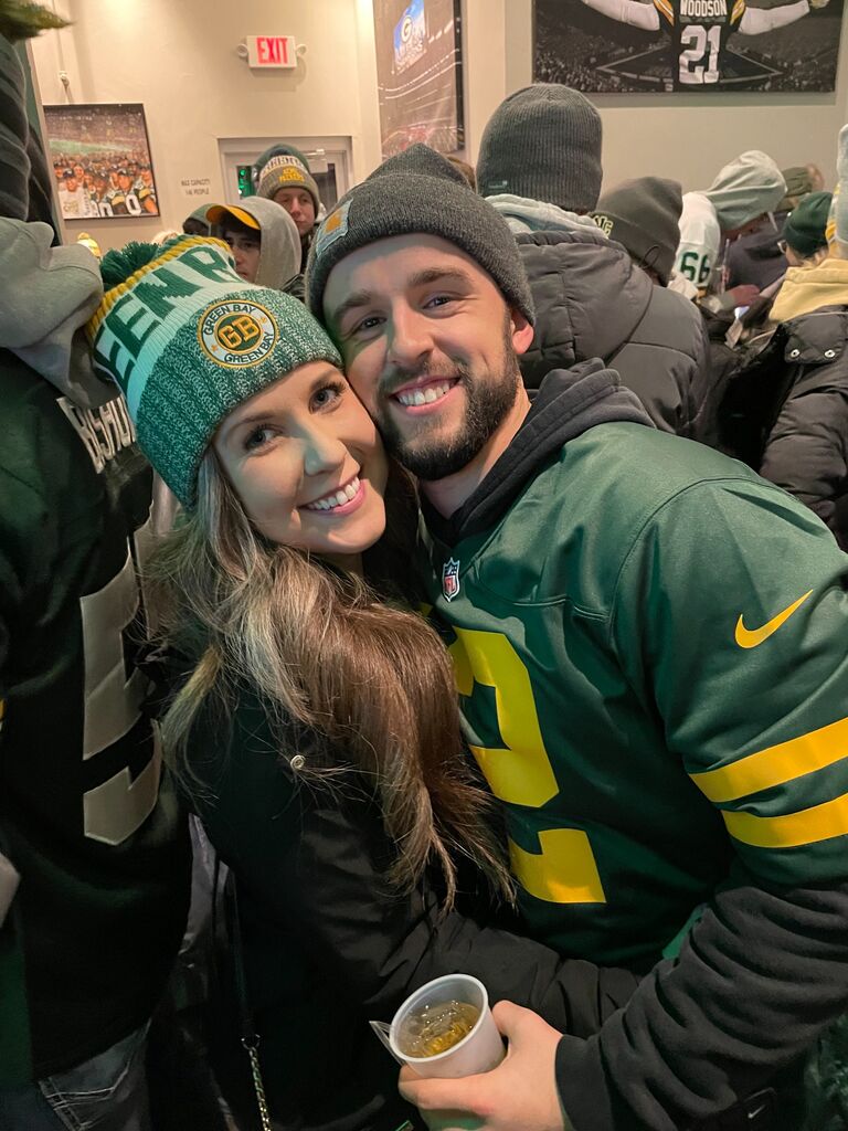 The first night we took a photo together!