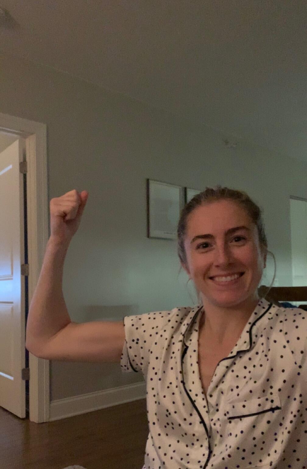 Sydney discovers her first bicep