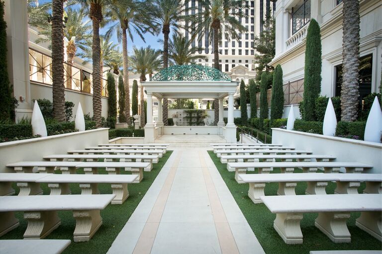 Ceremony: Located in the Juno Garden
