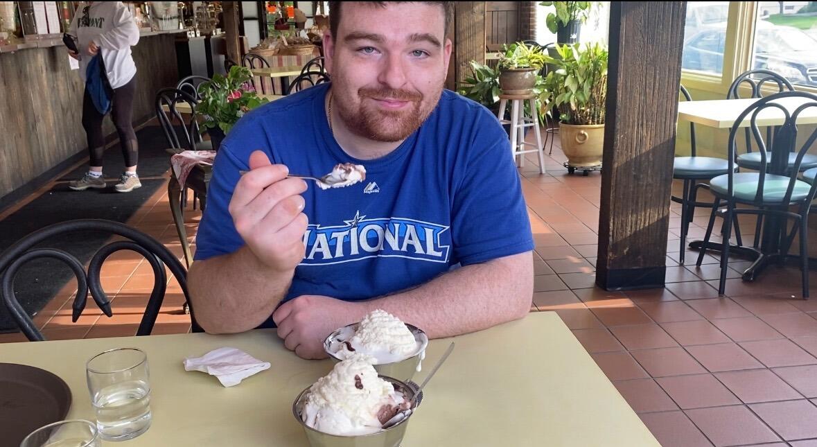 The day we officially became roomies! (celebrating with ice-cream of course!)