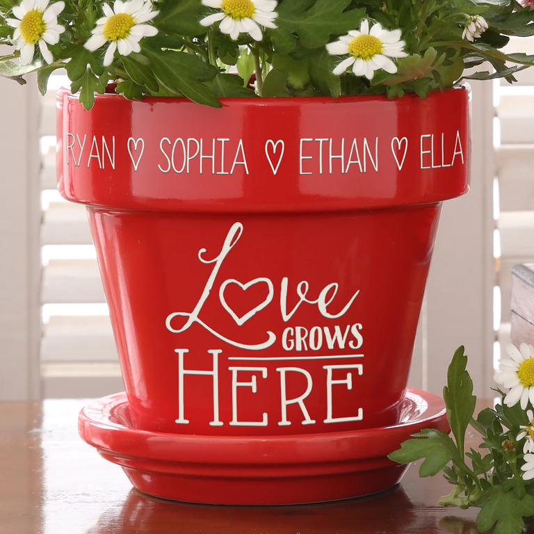 Personalization Mall flower pot