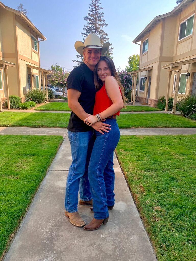 The first picture we took together, Rodeo 2021!