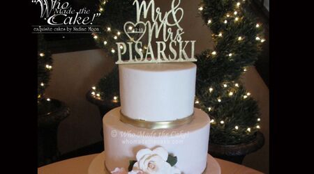 World Cake Topper. Milk & Mocha Wedding Cake Topper