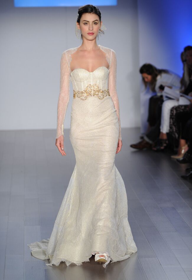 Lazaro Spring 2015 Wedding Dresses Feature Unique Colors and Intricate ...