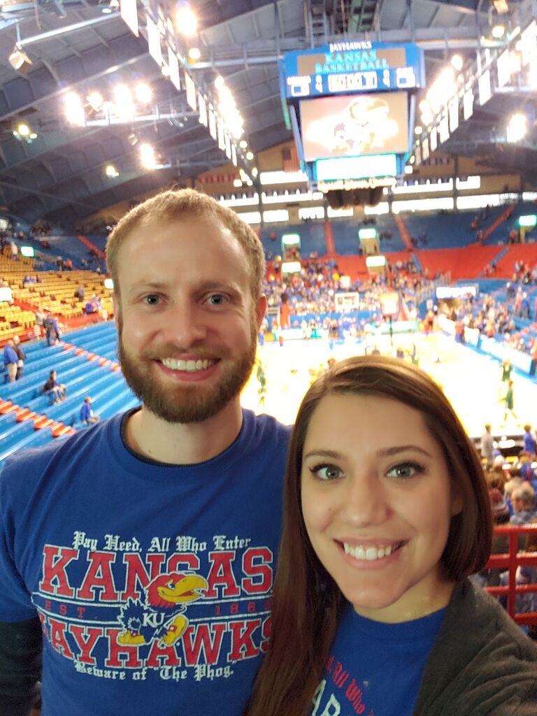 After KU, Dani and Matt transitioned to a long distance relationship as Matt moved to KC and Dani stayed in Lawrence, each pursuing their own careers. Matt started his software engineering endeavor and Dani became a personal trainer. Frequent texts and Snaps helped them share moments together digitally while their relationship grew and proved resilient despite not always being in the same city.