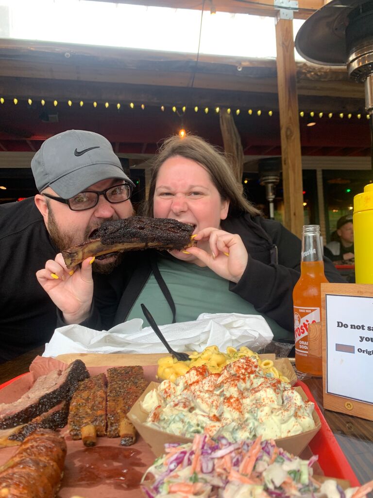 Ate amazing BBQ in Texas 