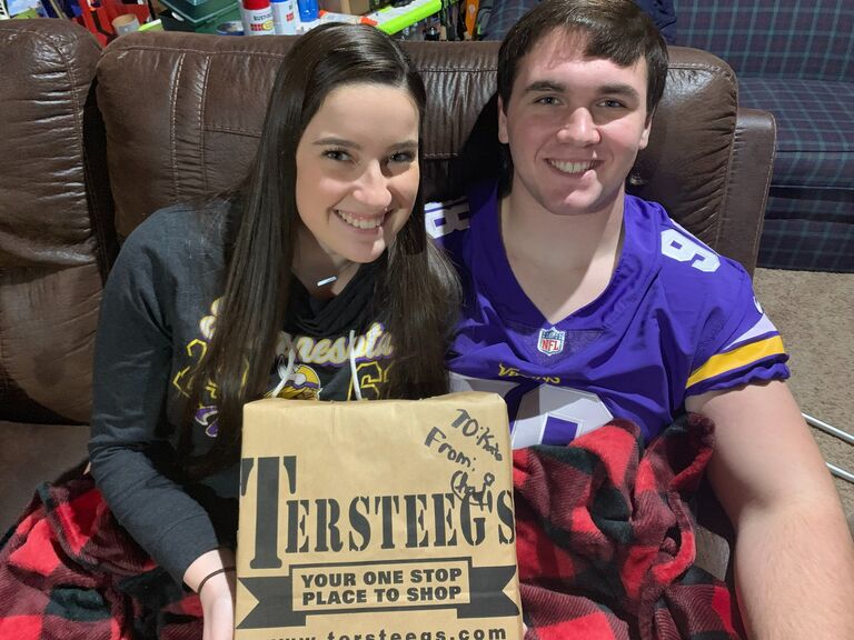 Chad's excellent wrapping skills:)