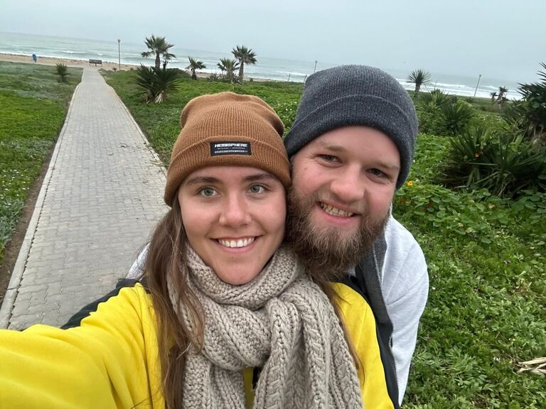 Our first time together in Swakopmund. 