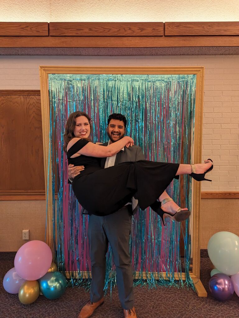 Chanel's Birthday party prom. We are both dancing fiends.