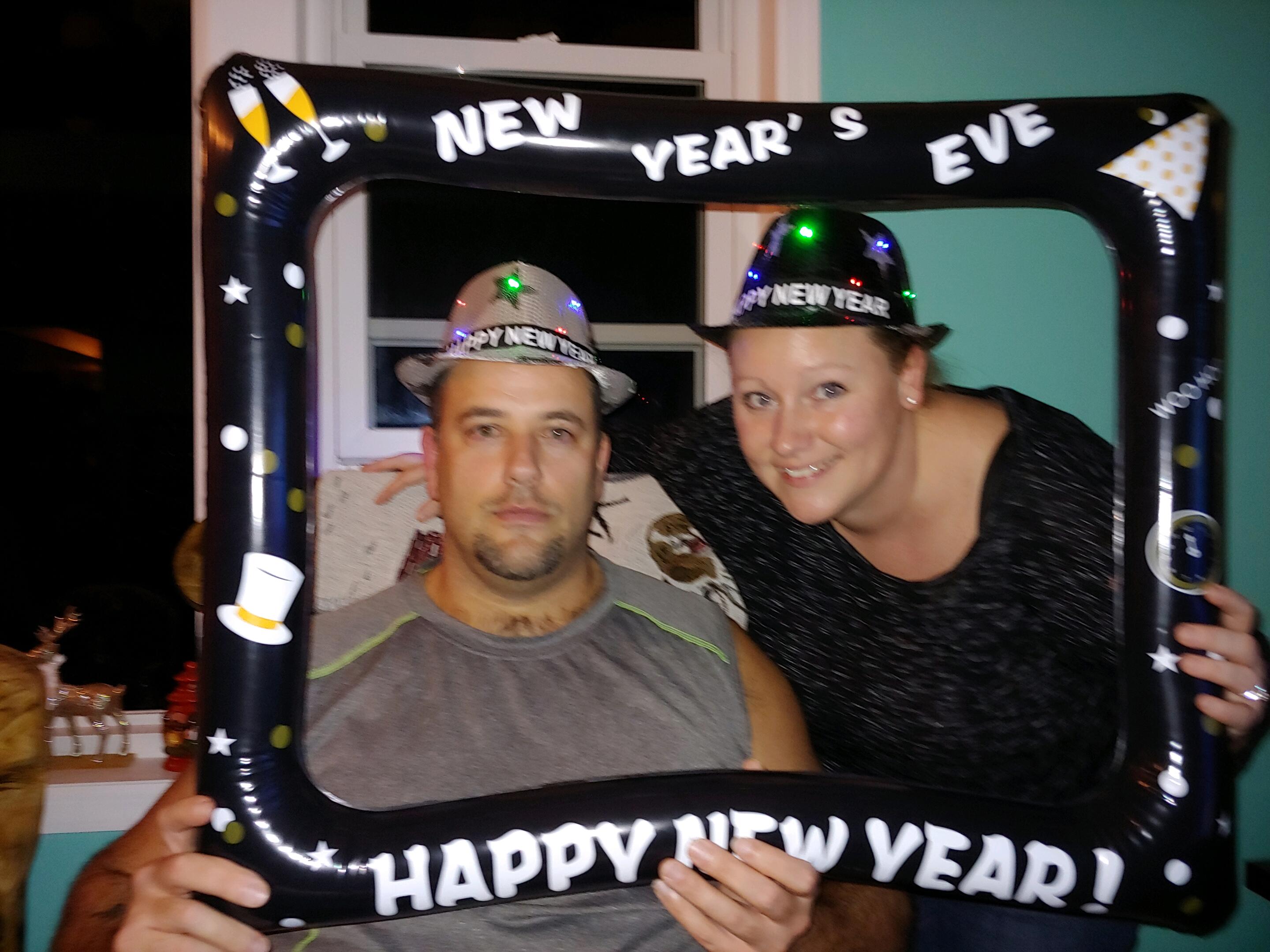 Finally got our New Year's party.. a year late! Definitely needed to celebrate.. it was a rough year! 🎉 🍾 🥂 