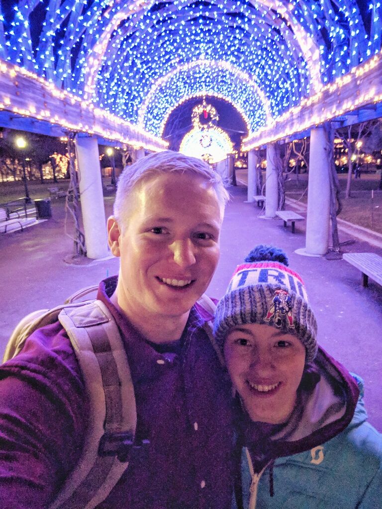 THE START OF US: 
Our first snowboarding trip at SkiButternut followed by a stroll into Boston!