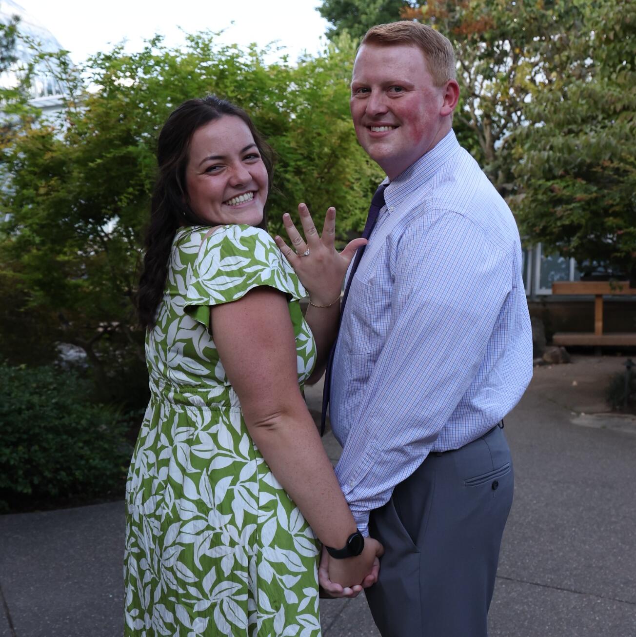 And then came the day—at the very place that had seen our love grow over the years, Alex asked Erin to marry him. Surrounded by blooms, we said yes to forever.
