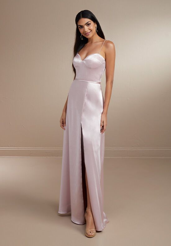 Christina Wu 22099 Portrait Neckline Tie Back Bridesmaid Dress