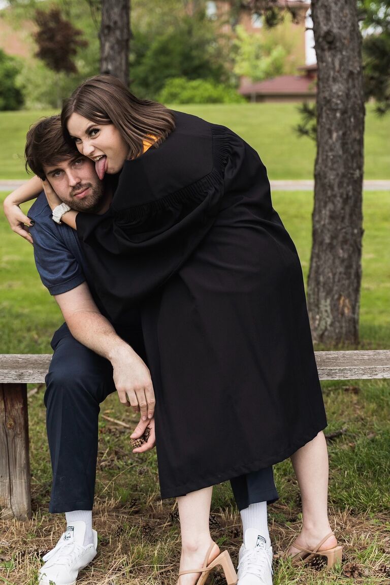Sean, regretting his life choices at Chloe's grad