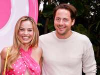 Margot Robbie and husband Tom Ackerley at Barbie red carpet