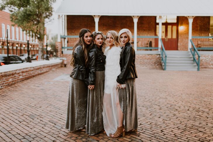 bridesmaid leather jackets