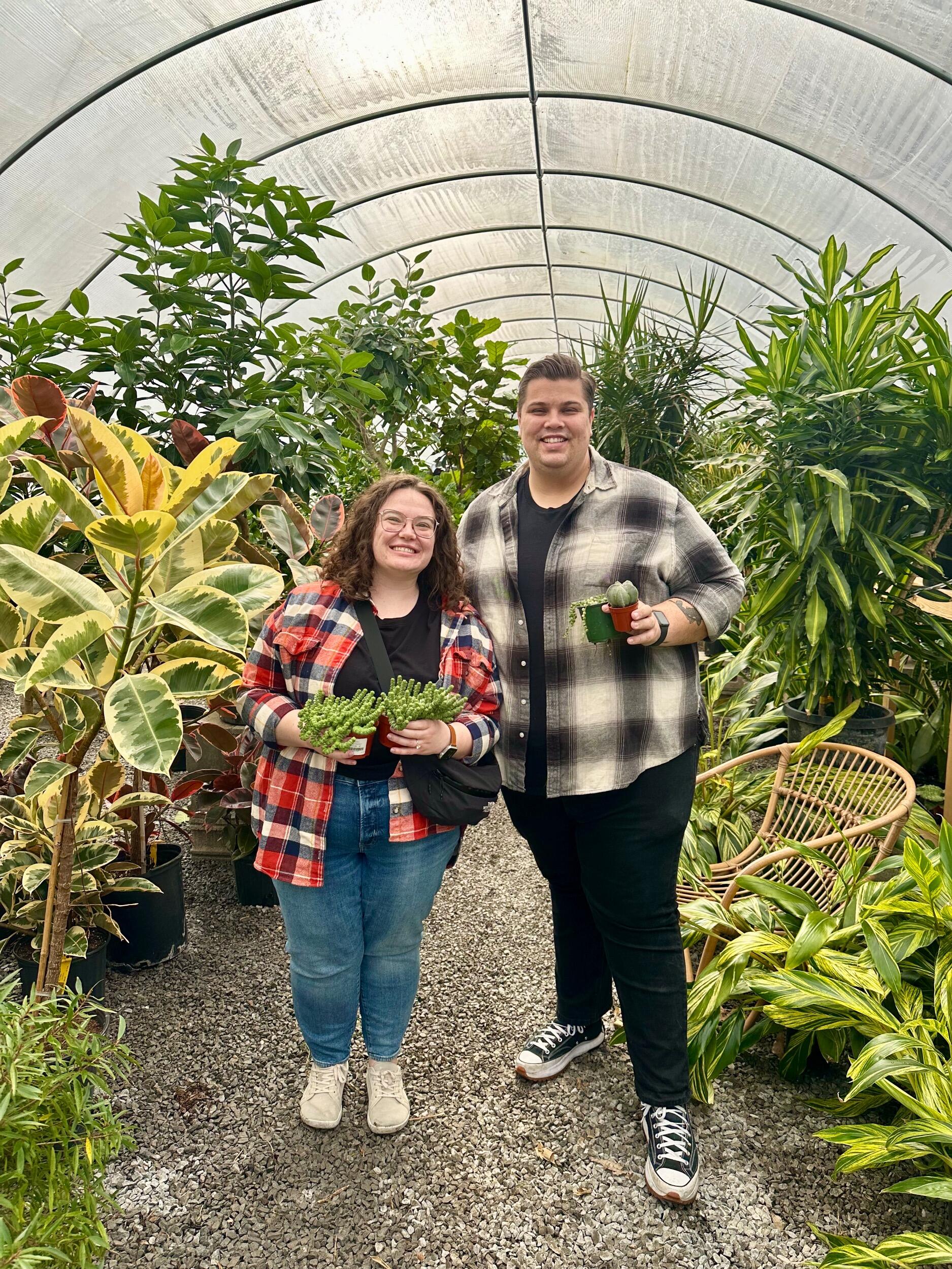 They took a trip to Nashville, TN to visit some friends! Of course, new plants were a must-buy.