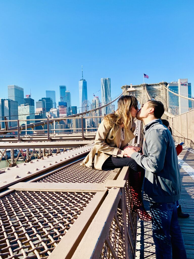 N.Y.C when Cindy met Daniel's family for the first time