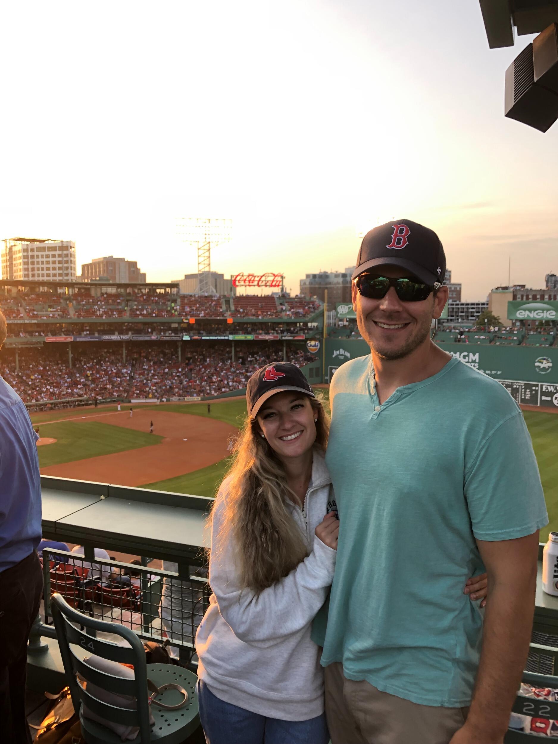 RedSox game with Schneider 