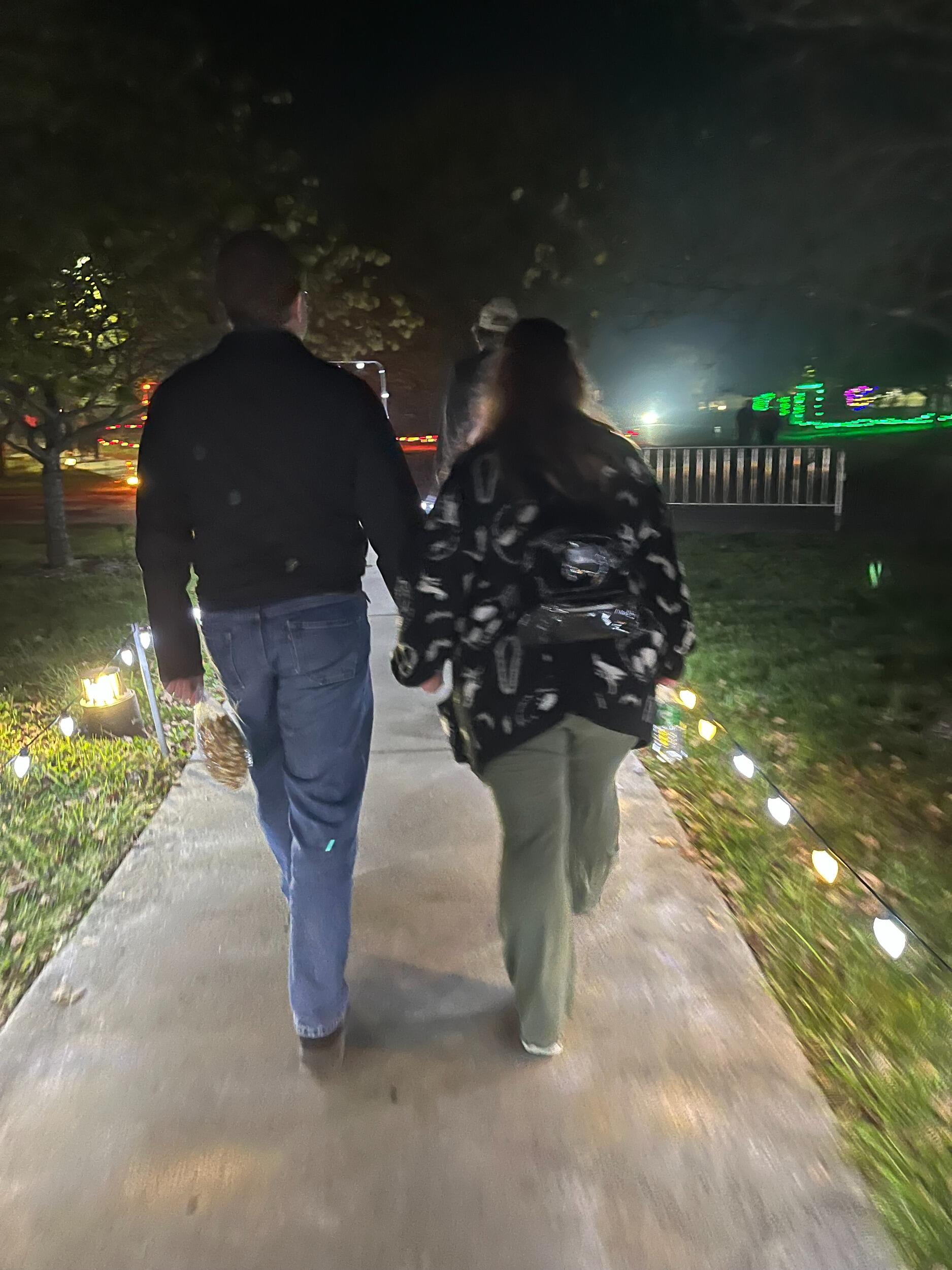Walking out from Dark Forest at Powell Gardens.