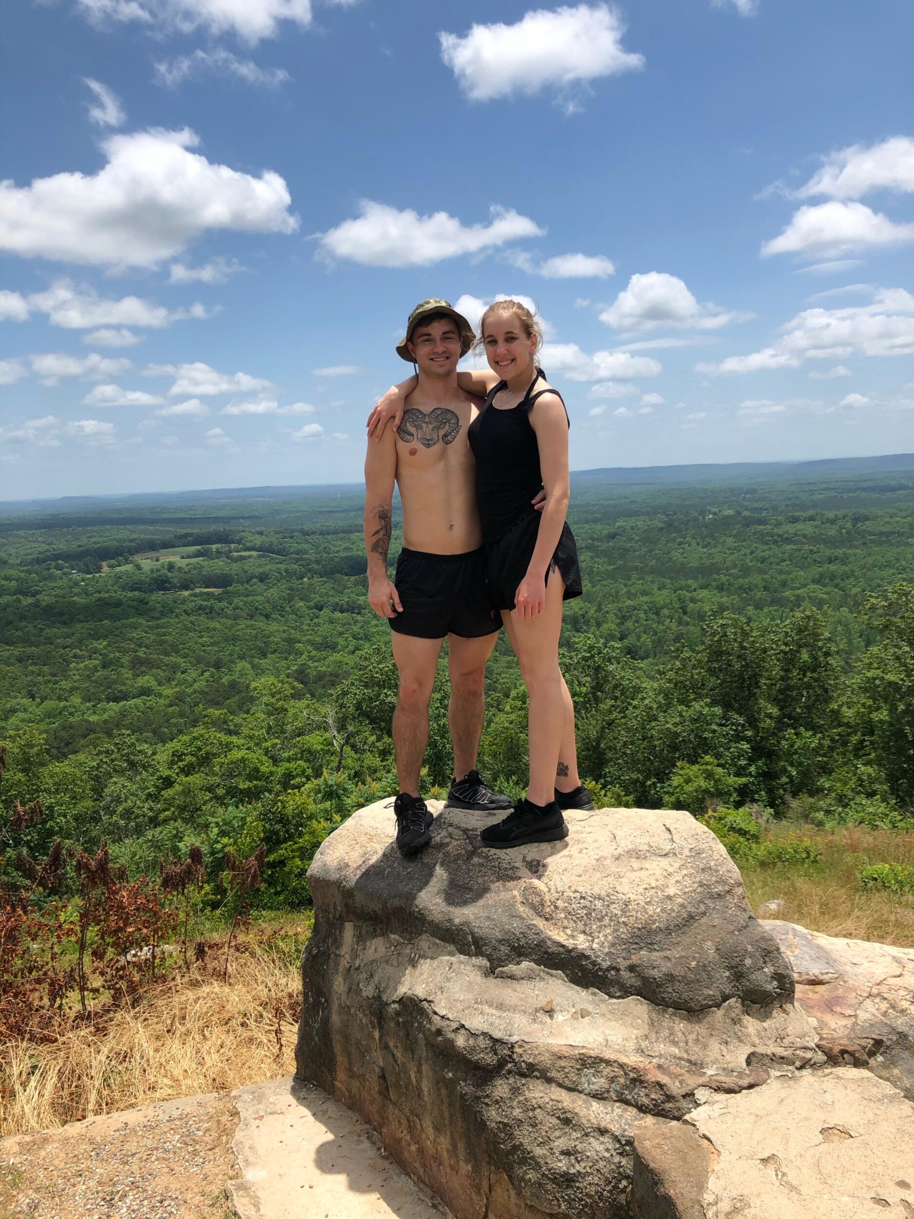 One of Derick’s and Alyssa’s favorite activity is going hiking.