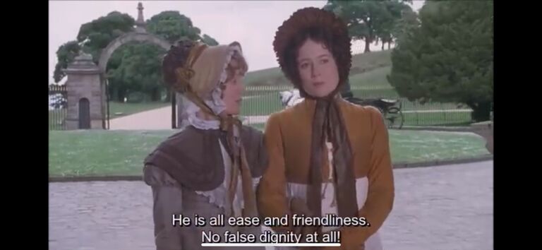 Darcy sees Elizabeth at Pemberley