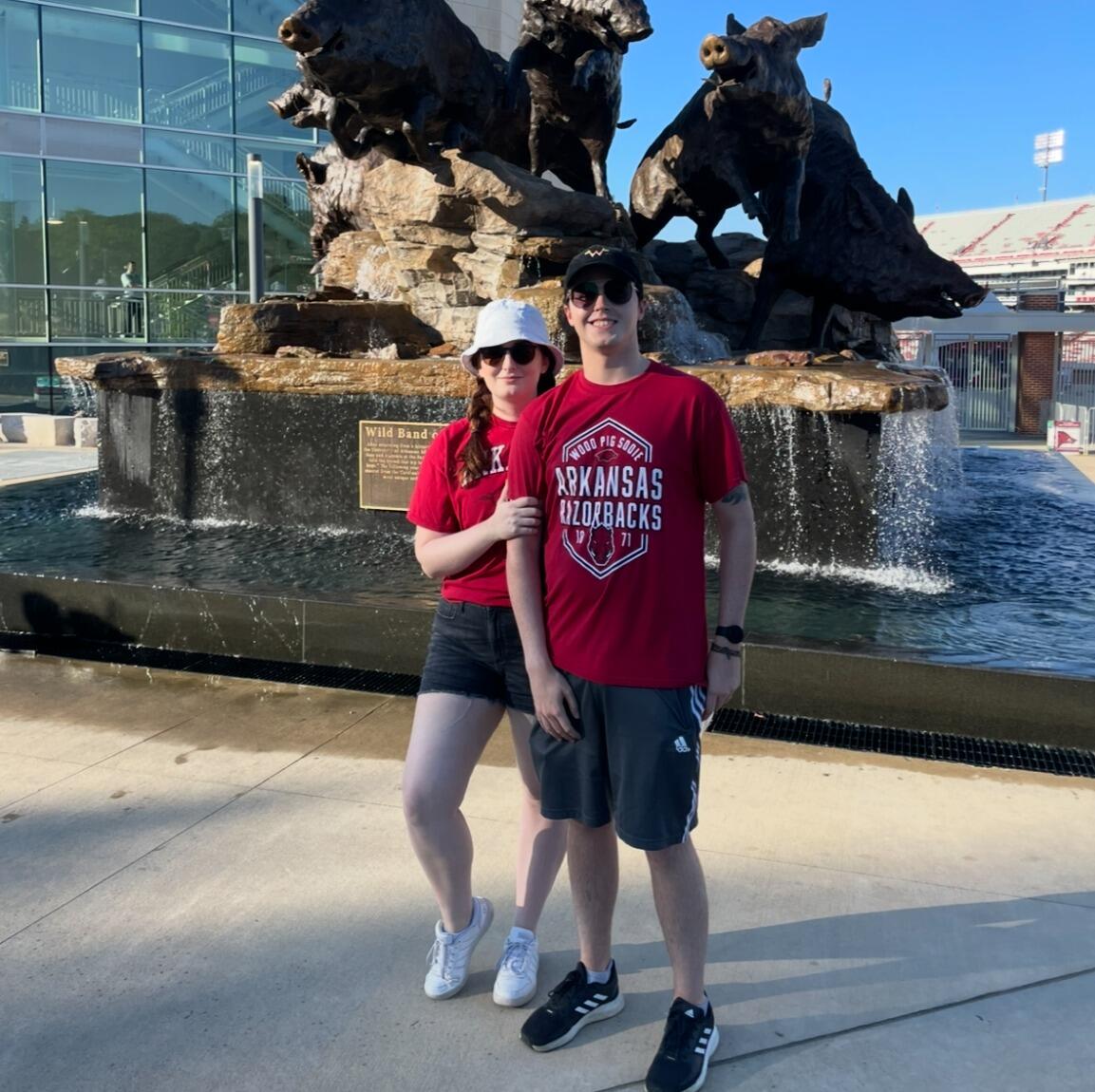 We moved to Northwest Arkansas together and officially moved in to our first place together. We've loved living in Fayetteville so much and have built such a wonderful life together here. 