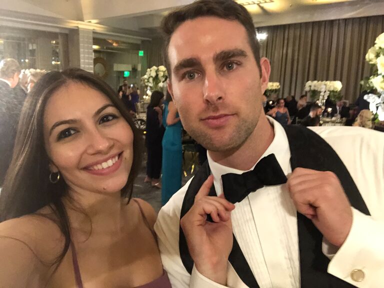 Our first wedding together.