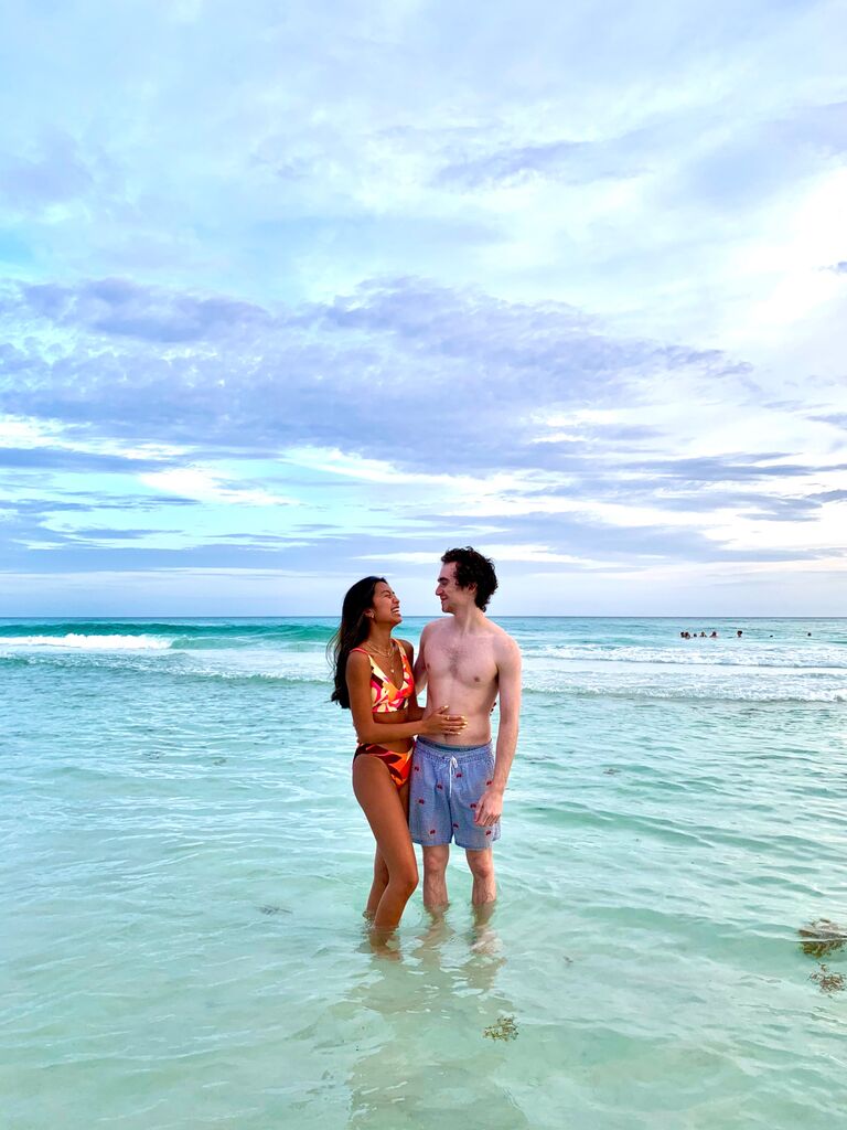 Ian’s first beach trip with Kimmie’s family!