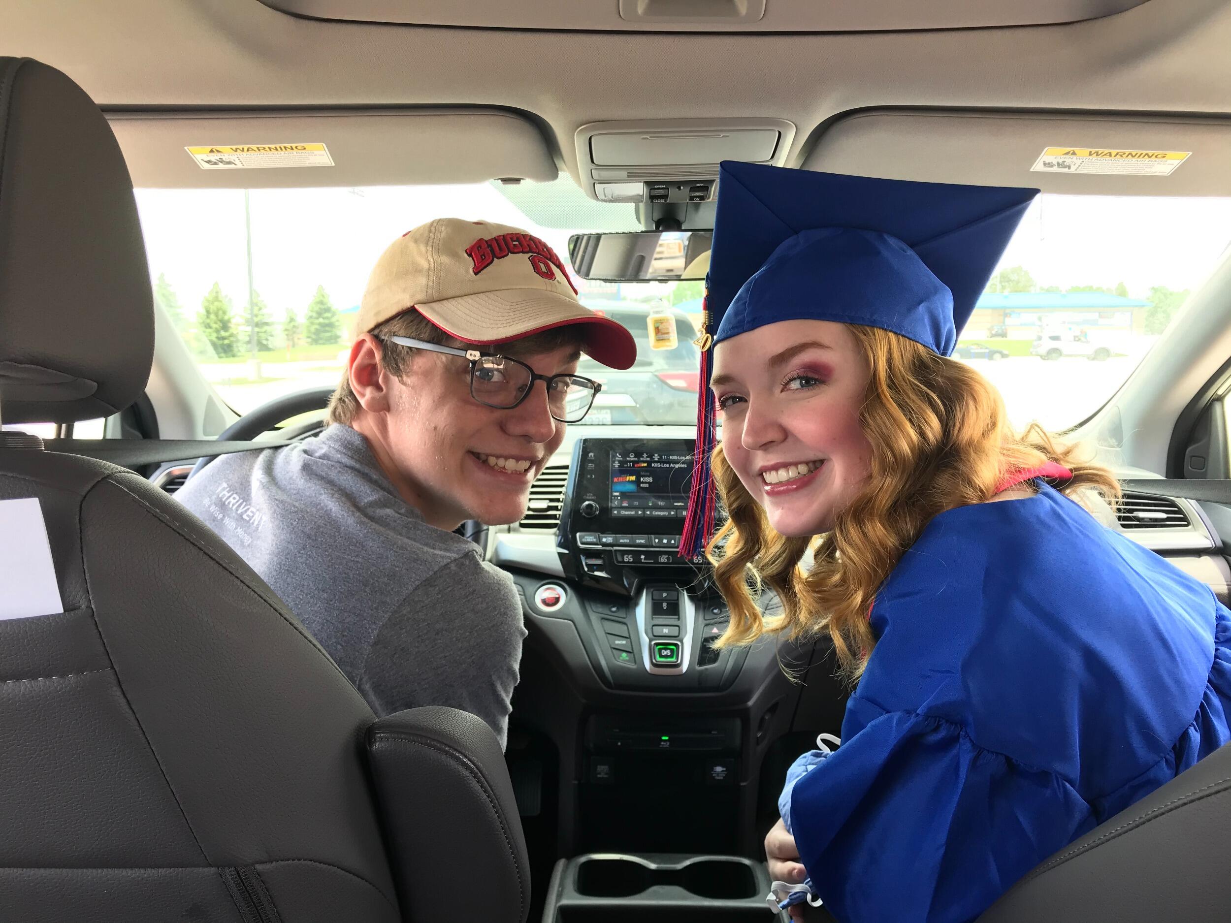 Drive-through High School Graduation 