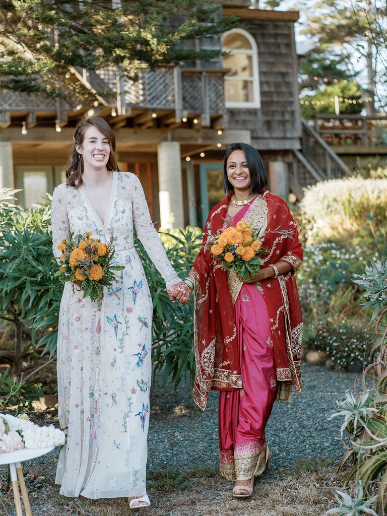 Jean and Anamika on their wedding day