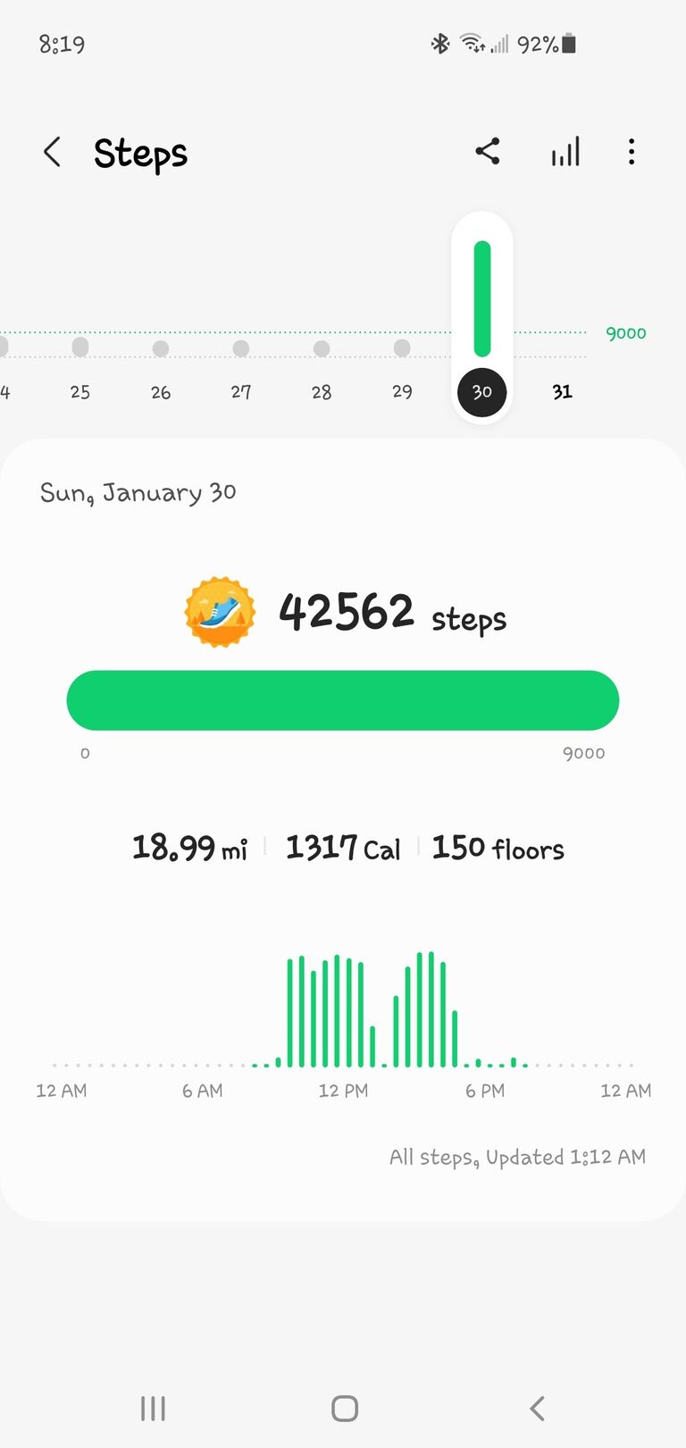 Matt and Lauren walked to Bettendorf and back on their 2nd date - both were immobilized that evening and suffered greatly at work the next day.