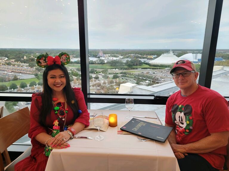 First time falling in love with this particular restaurant!

Christmas date night on our 2nd Christmas at Disney 🩷🏰🥂