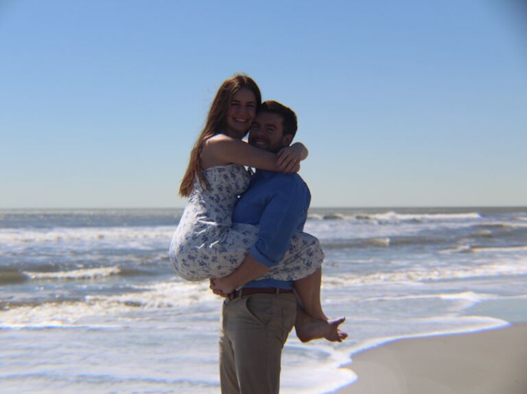 Beach engagement shoot! These are all over this site. Courtesy of my Canon and my mother with the clicker. 