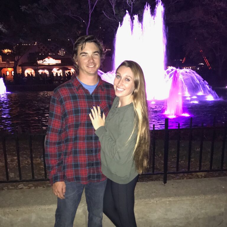 Our first picture! We went to Freight Fest at Kings Dominion with friends. Lacey knew Liam was “the one” because he let her sleep in the car while he drove the entire way back to campus. Little did he know that he signed up for this role for the rest of his life!