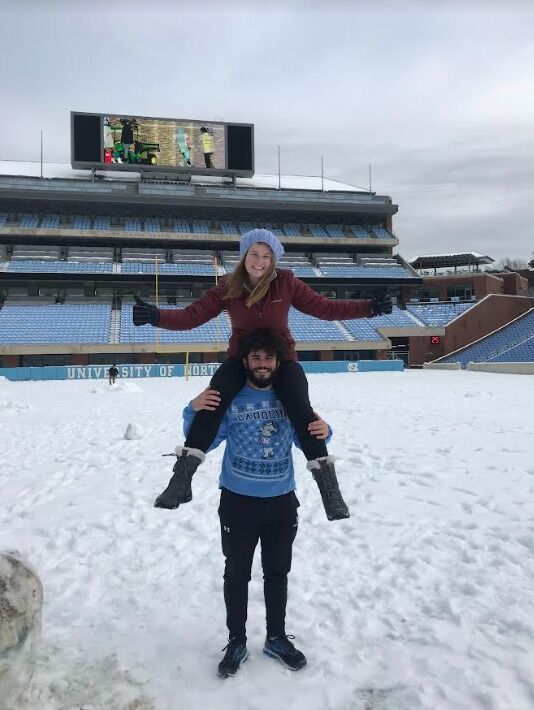 2nd big snowfall at UNC.