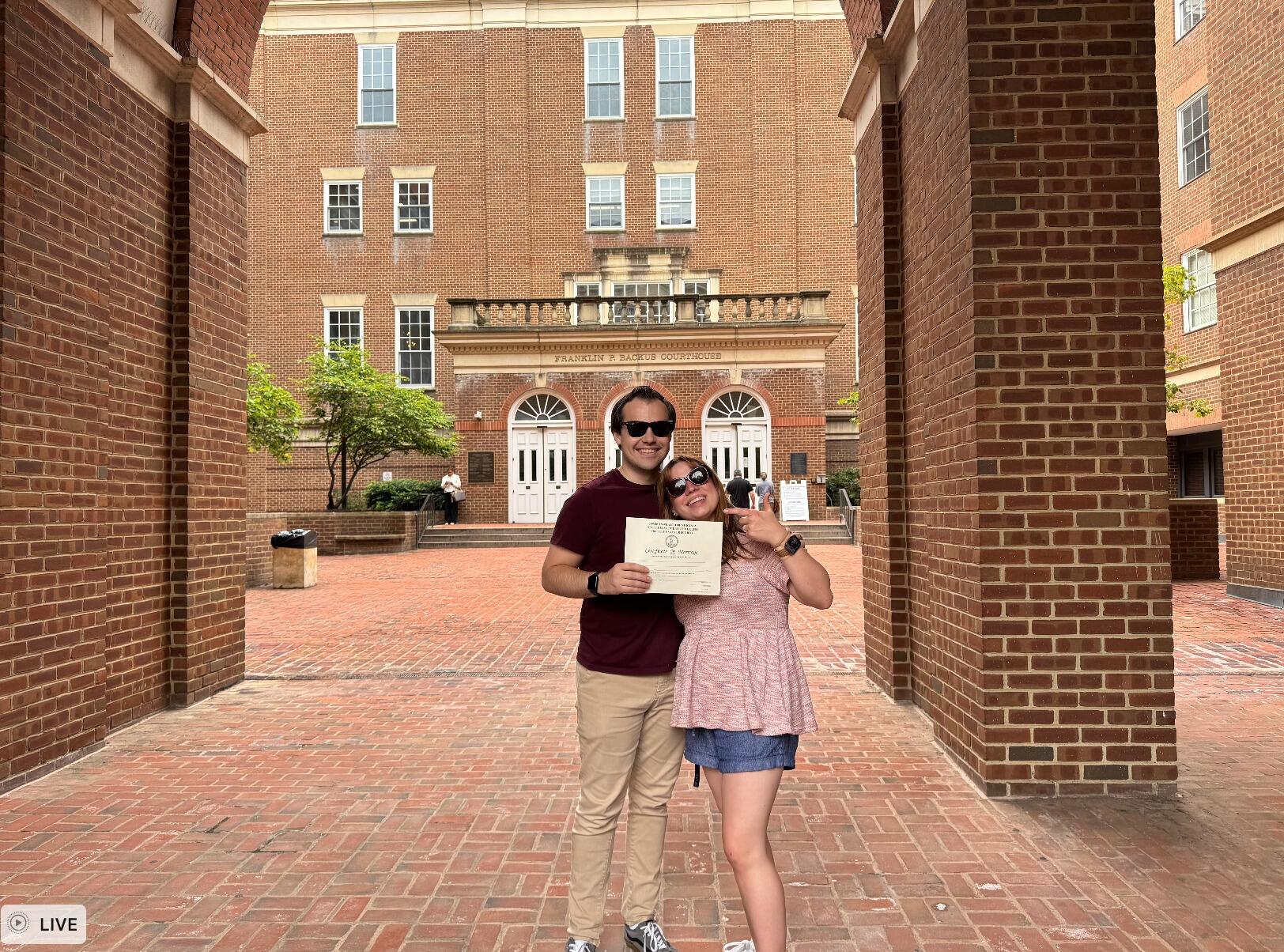 Along a busy week, moving Michael out of his apartment, and into the townhouse the two will share after they are married, the couple visits the Alexandria clerk's office to get their marriage certificate, along with Michael's mom, Michelle.