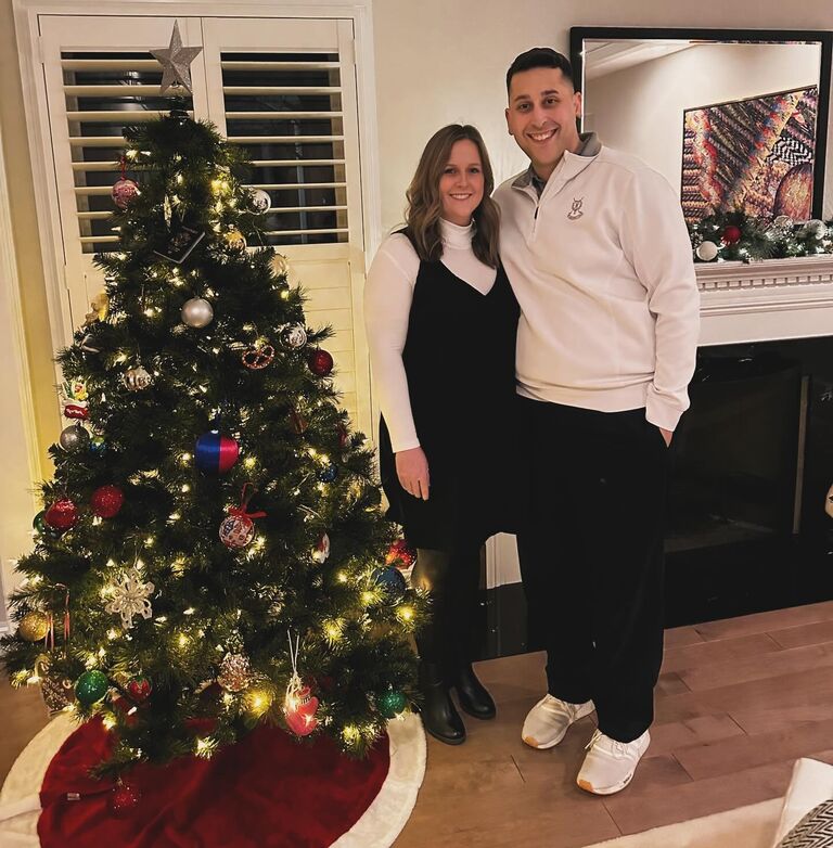 Kelsey & Brian's first holiday season together.