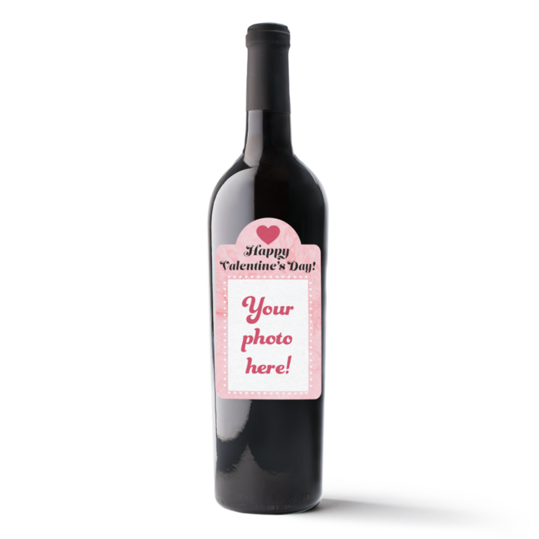 Personalized wine bottle Valentine's gift for husband