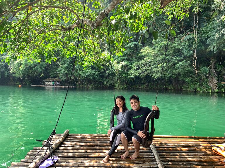 Transmogrified: For the first time, Doris got a glimpse of Mark’s hobby by wearing the scuba diving fins he surprisingly brought to their Mt. Mabilog and Pandin Lake trip. Her feet were transmogrified into mermaid fins and so were their hearts when they first held hands.