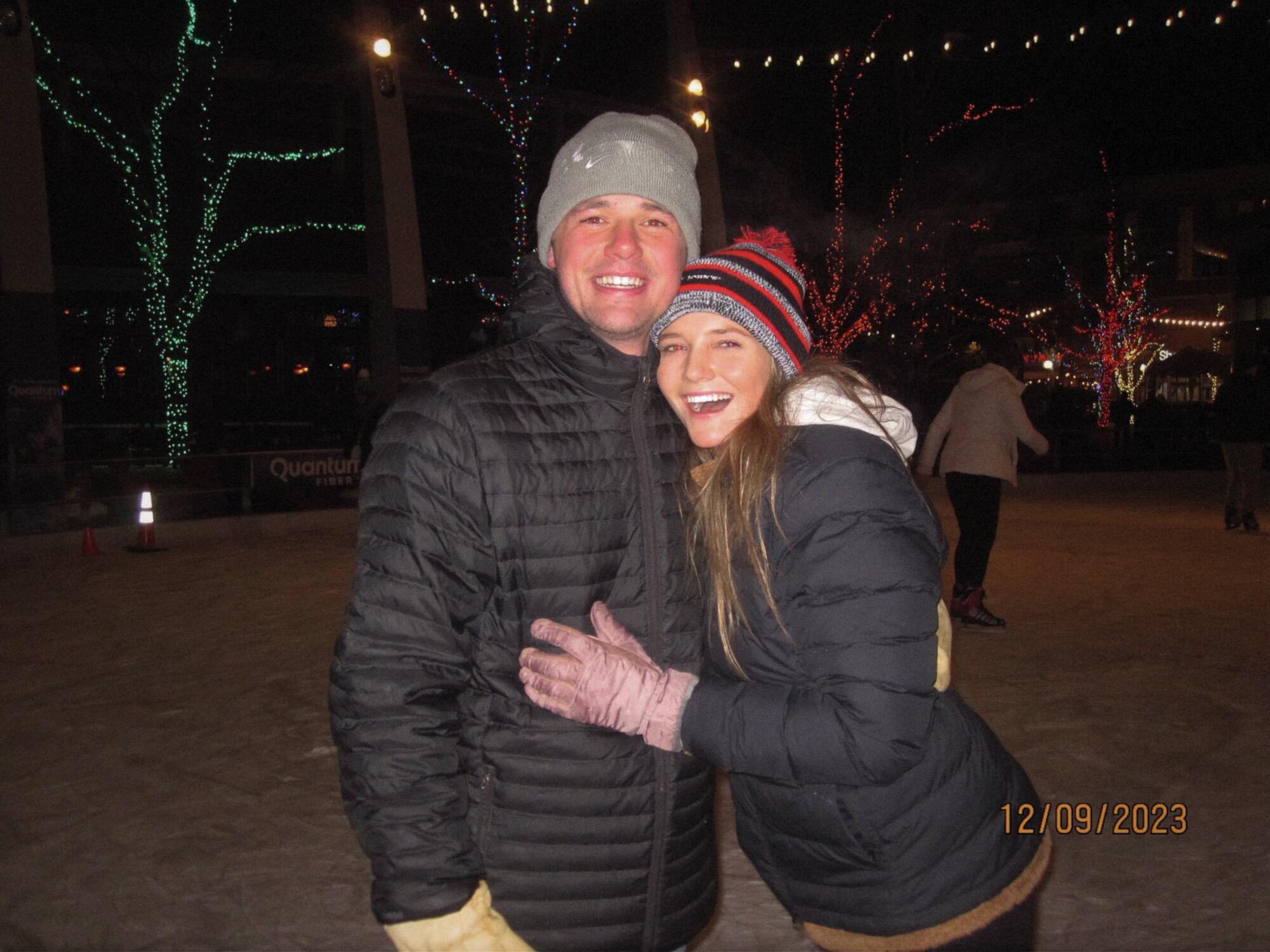Ice skating with all our friends!