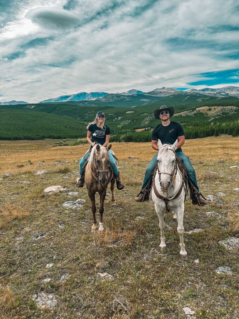 Weekend in the Big Horn Mountains with McKayla's parents for some trail rides. This was also the weekend that Kaleb asked Dave and Tracy for their permission to marry McKayla!