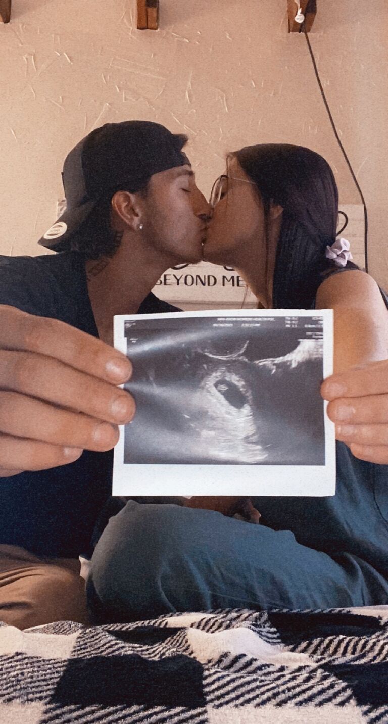 We were just starting and so was God with his plan for us. We were so blessed shortly after moving into together that we were expecting a baby girl!